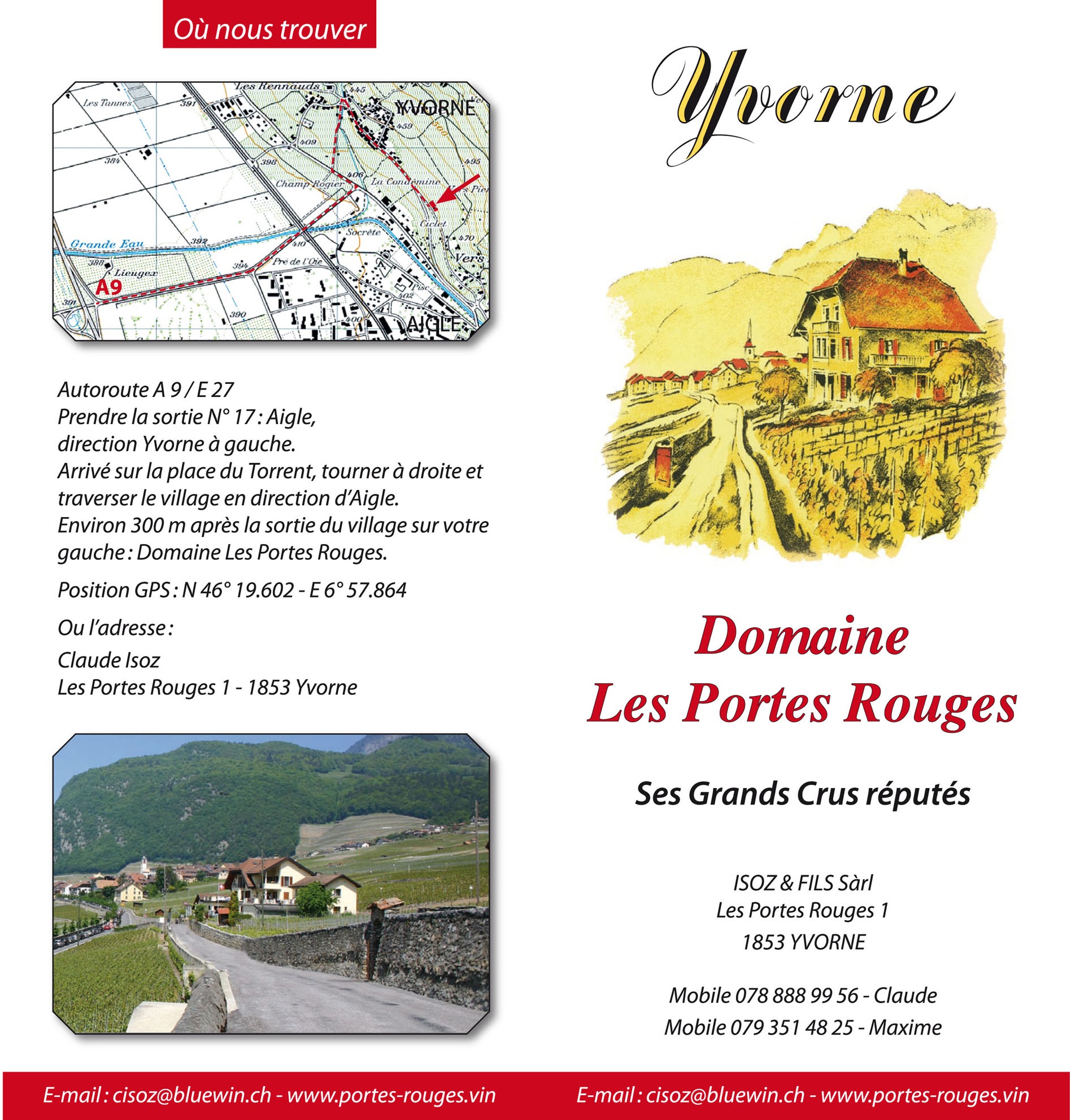 Les Portes Rouges, Claude Isoz