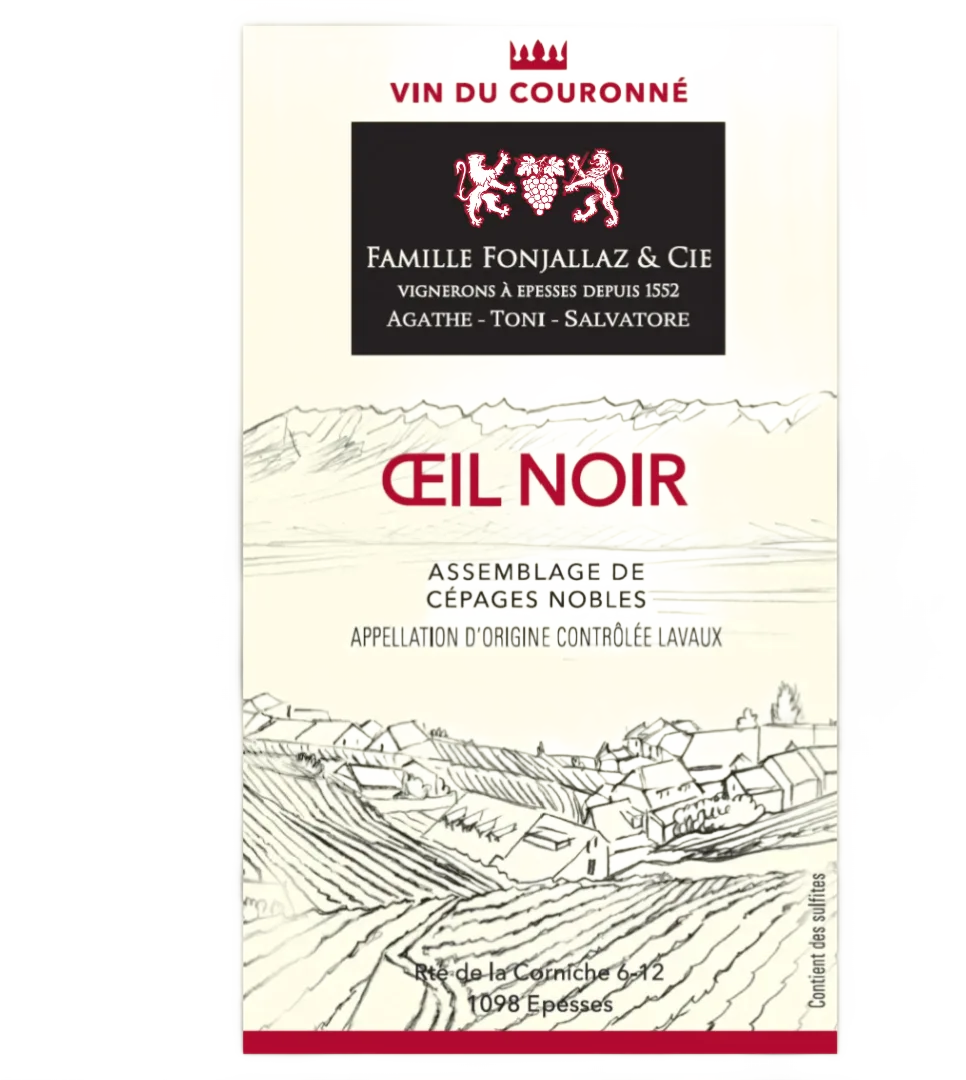 Lavaux AOC assemblage rouge - Œil Noir