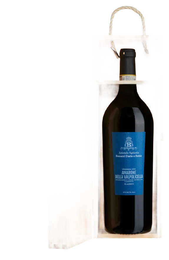 Magnum Amarone della Valpolicella DOCG Classico 2018 – Etichetta Blu – In scatola di legno