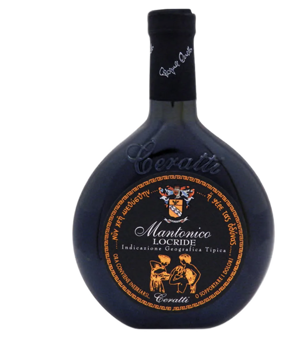 Mantonico IGP Locride Passito affinamento barriques etichetta nera