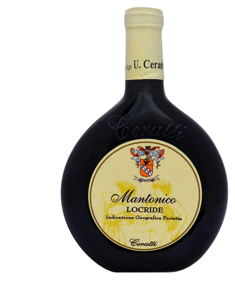 Mantonico IGP Locride Passito affinamento acciaio etichetta chiara