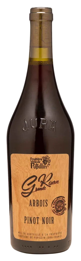 Bouteille de Pinot noir Grande Réserve Arbois élevé en fût de chêne