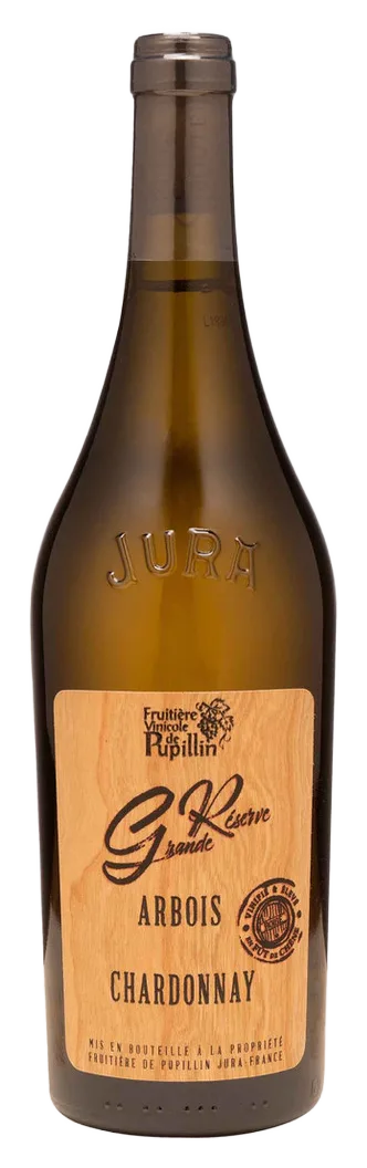 Bouteille de Chardonnay Grande Réserve Arbois élevé en fût de chêne