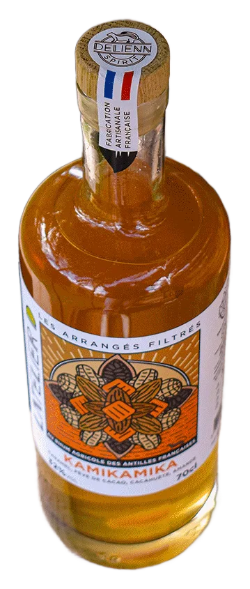Kamikamika – Rhum arrangé Caramel, Fève de Cacao, Cacahuète, Amande