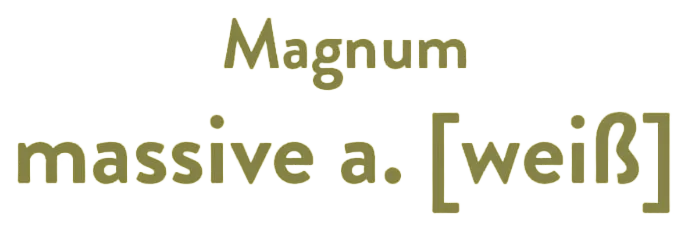 massive a. [weiß] Magnum