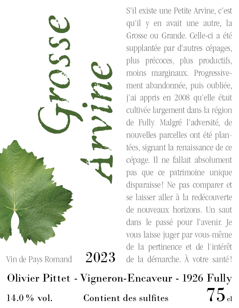Grosse Arvine