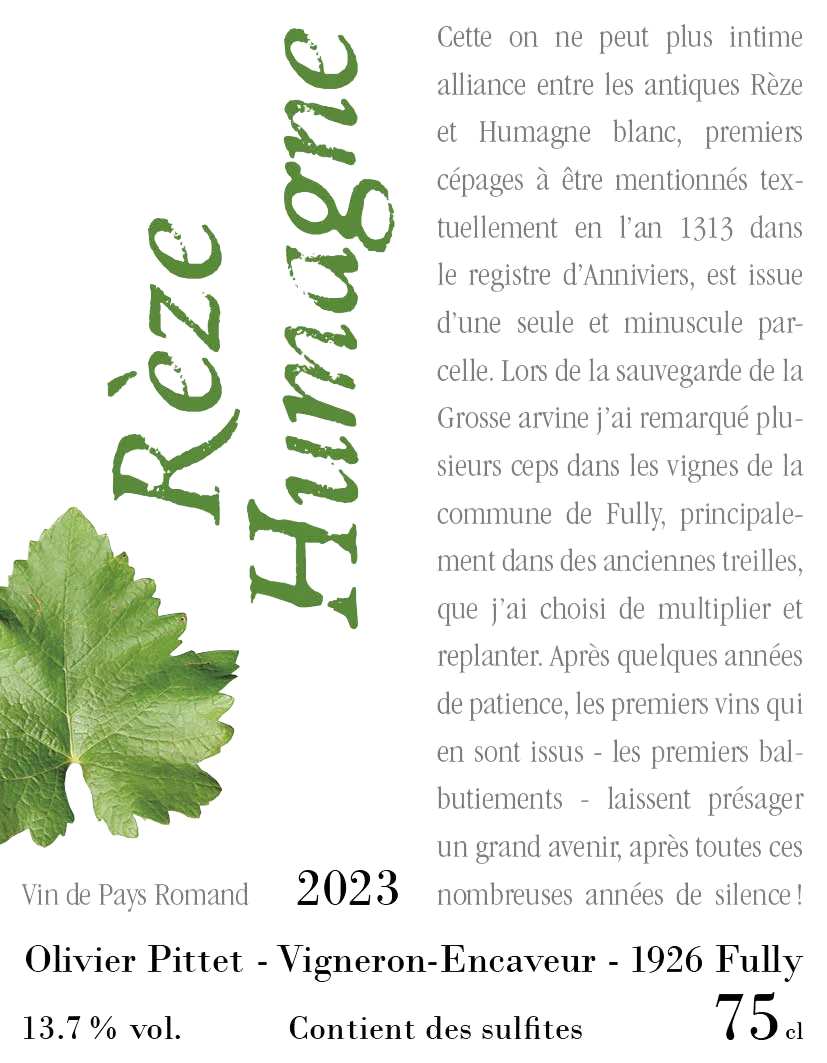 Rèze Humagne