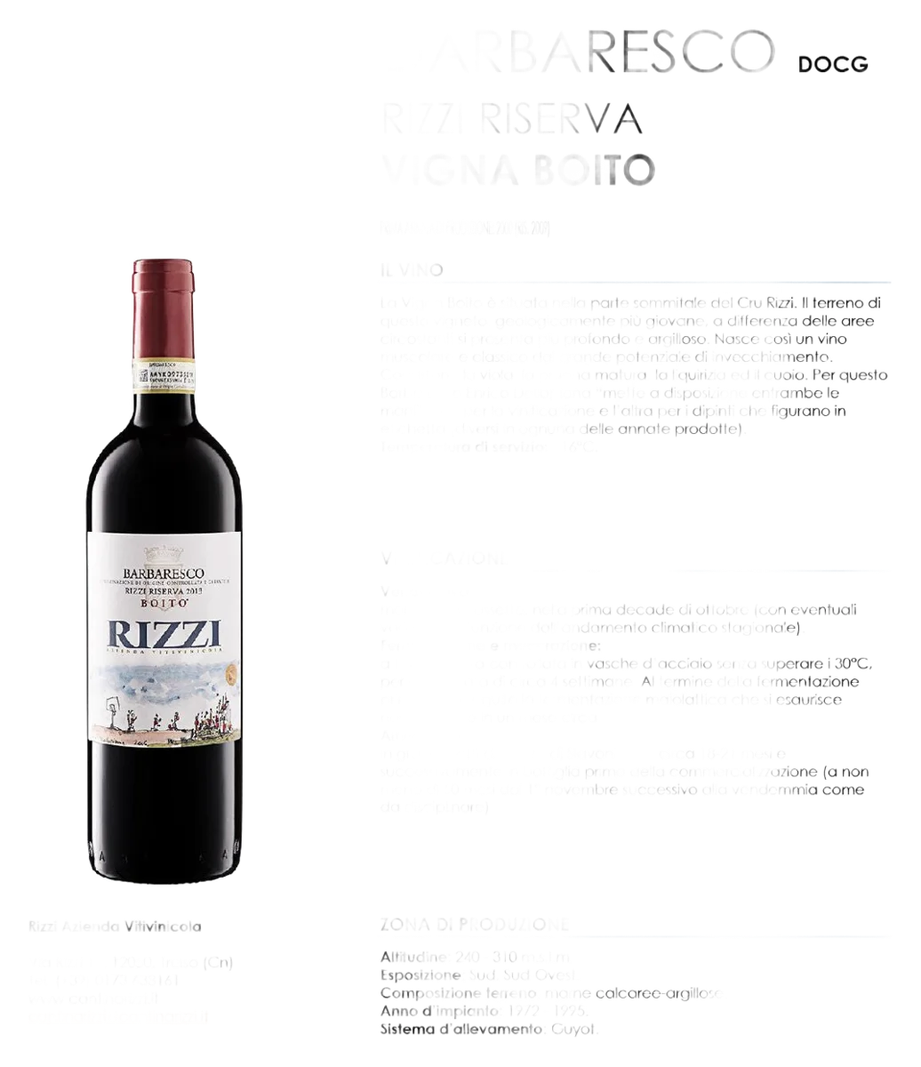 Barbaresco Riserva Vigna Boito