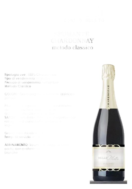 Spumante Chardonnay – Metodo Classico