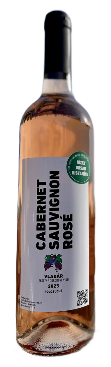 Cabernet Sauvignon rosé polosuché s nízkym obsahom histamínu