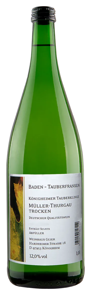Königheimer Tauberklinge Müller-Thurgau Qualitätswein trocken