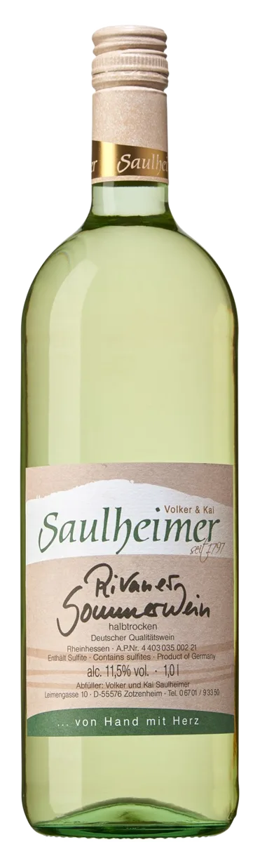 Rivaner Sommerwein halbtrocken