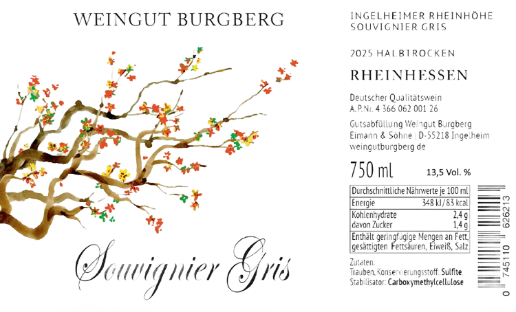 2025er Sauvignier Gris, halbtrocken