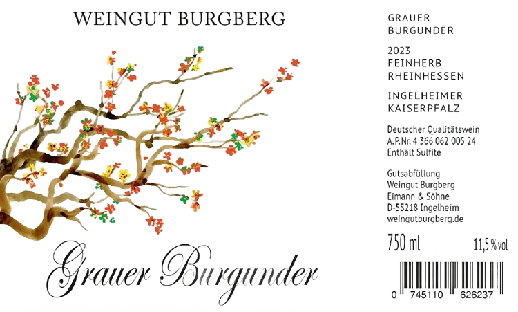 2023er Grauer Burgunder, feinherb