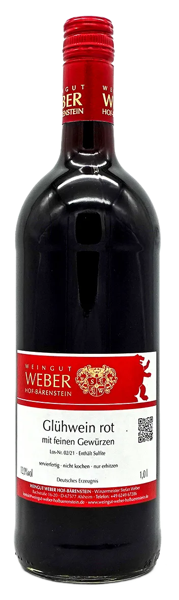 Glühwein – rot 1,0l