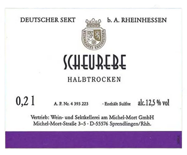 Scheurebe halbtrocken Piccolos