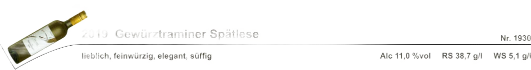 Gewürztraminer Spätlese