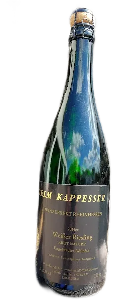 2014er Weißer Riesling Winzersekt brut nature – Engelstädter Adelpfad