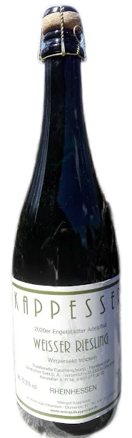 2020er Weißer Rieslingsekt trocken – Engelstädter Adelpfad