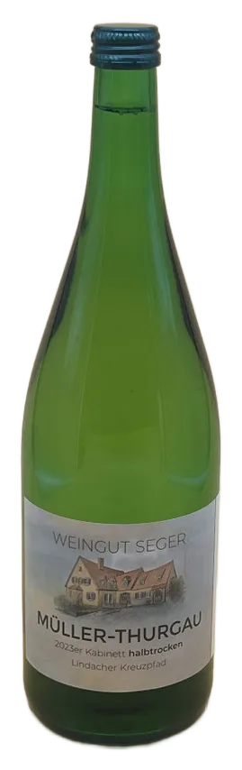2023er Müller-Thurgau Kabinett halbtrocken-Literflasche