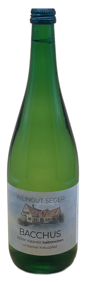 2022er Bacchus Kabinett halbtrocken - Literflasche