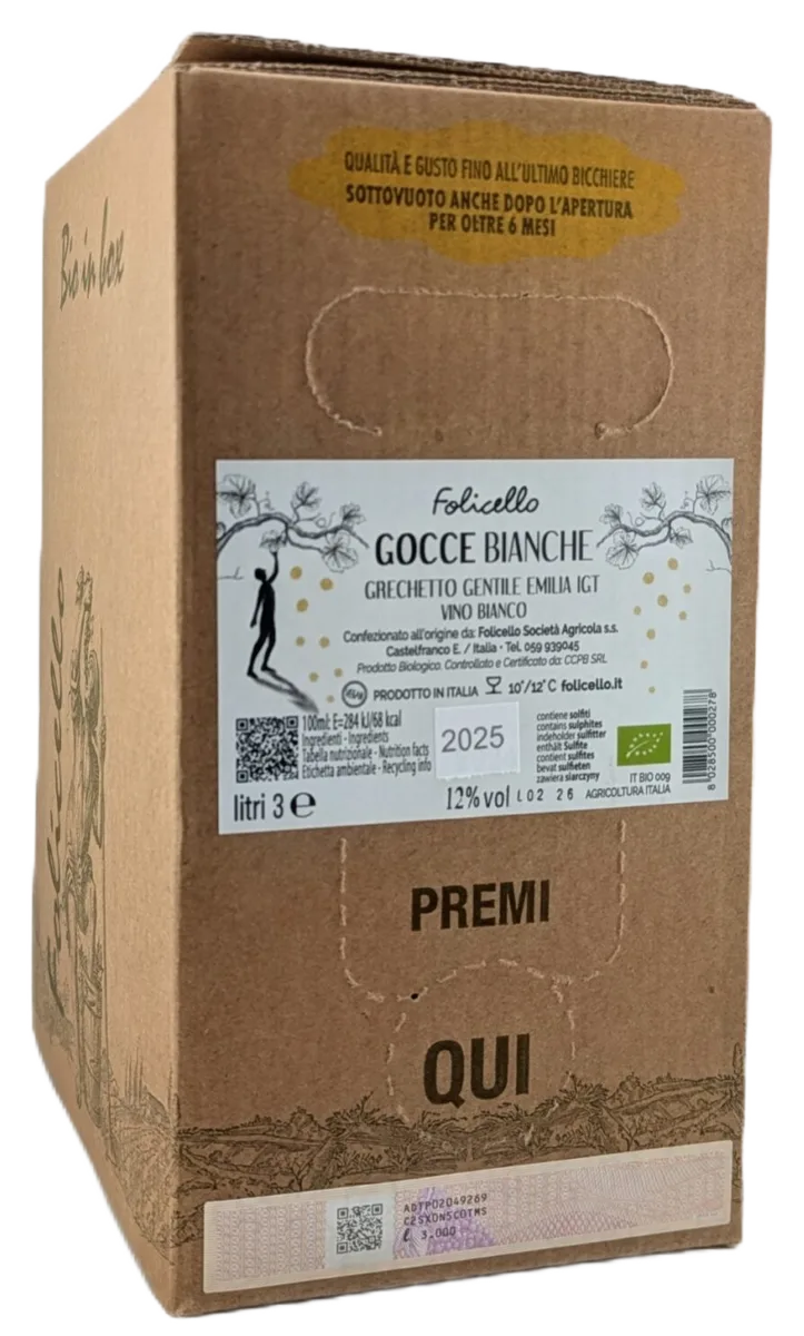Gocce Bianche in Baginbox