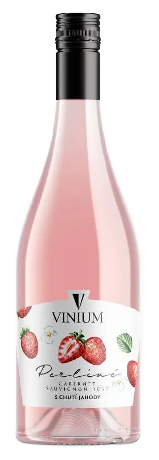 Perlivé Cabernet Sauvignon rosé s chutí jahody