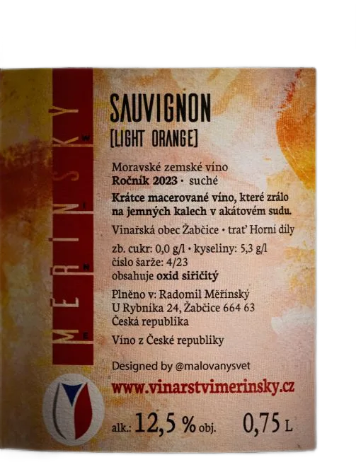 Sauvignon light orange