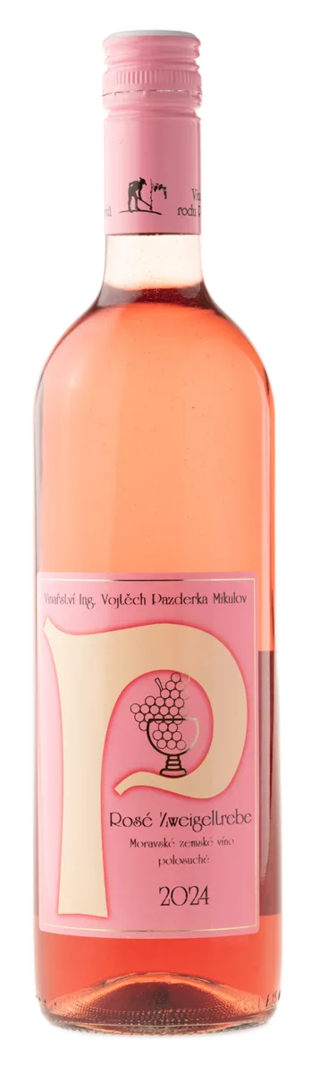 Rosé Zweigeltrebe 2024 Moravské zemské víno polosuché