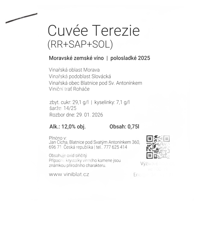 Cuvée Terezie