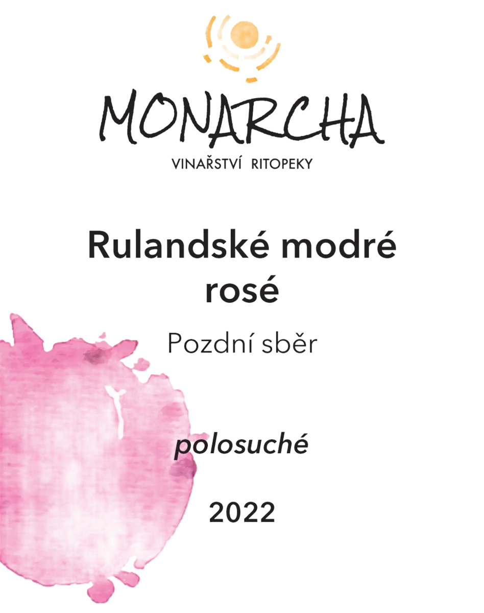Rulandské modré rosé 2022