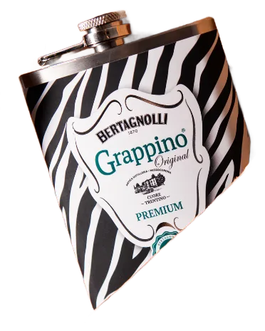 Grappino® Original Premium Zebra Striped Flask x1