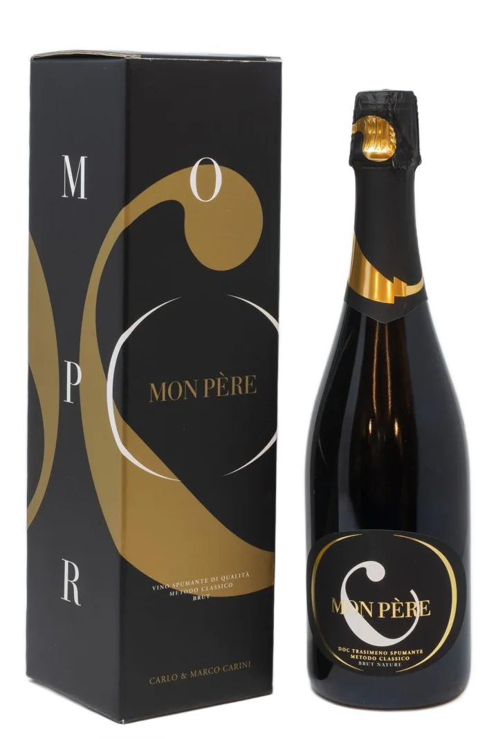 MON PÈRE - D.O.C. Trasimeno, Spumante Metodo Classico, biologico, Blanc de blancs - Brut Nature