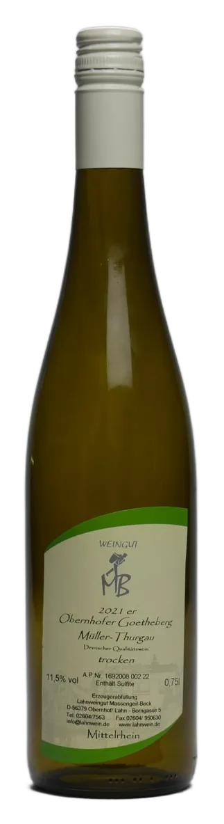2021er Obernhofer Goetheberg Müller-Thurgau Trocken