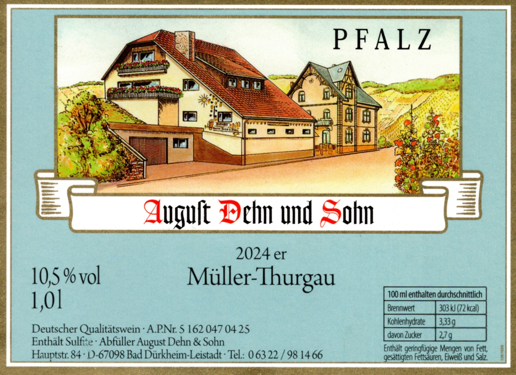 2024er Müller-Thurgau Kallstadter Kobnert