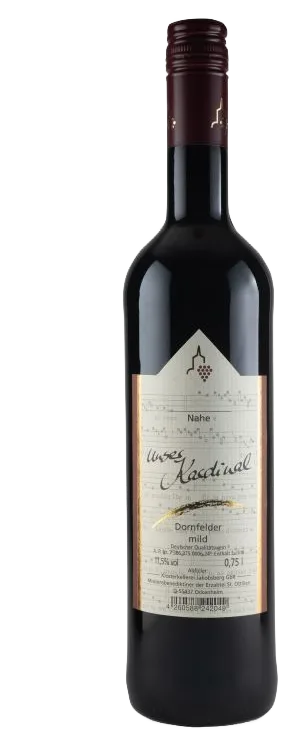 2025er Nahe "Unser Kardinal" Dornfelder Qualitätswein mild 0,75l