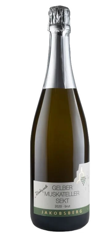 2022er Rheinhessen "Klosterperle" Gelber Muskateller Sekt b. A. Brut 0,75l