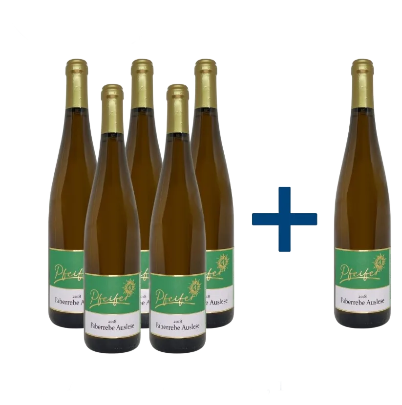 Faberrebe / Ortega Auslese 0,75L (5Fl. + 1Fl. Aktion)