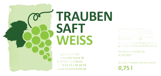 Traubensaft weiß