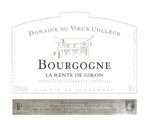 Bourgogne Blanc La Rente de Giron