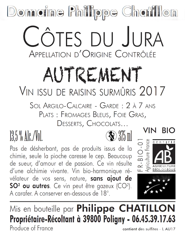 Côtes du Jura : Autrement