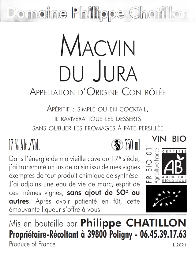 Macvin du Jura