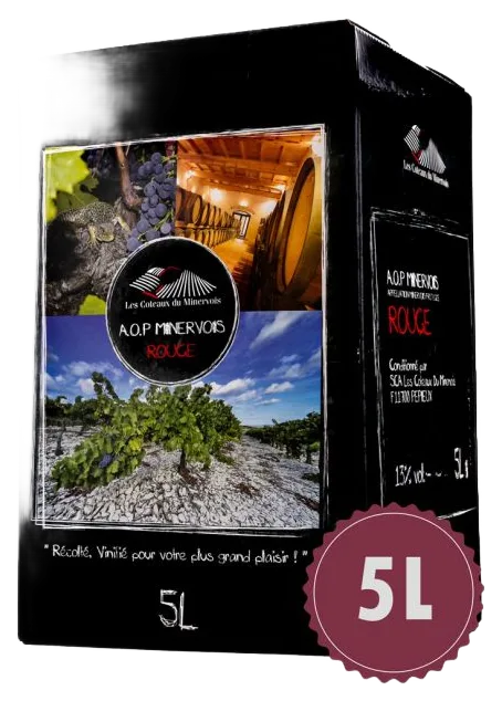 Bag in box AOP Minervois rouge 5L