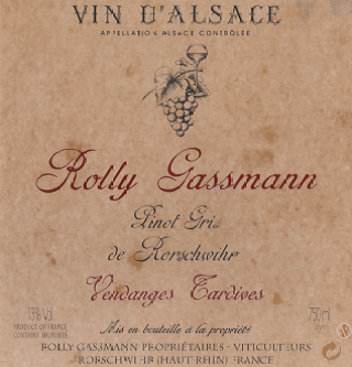 Pinot Gris de Rorschwihr Vendanges Tardives
