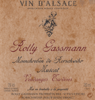 Moenchreben de Rorschwihr Vendanges Tardives Muscat