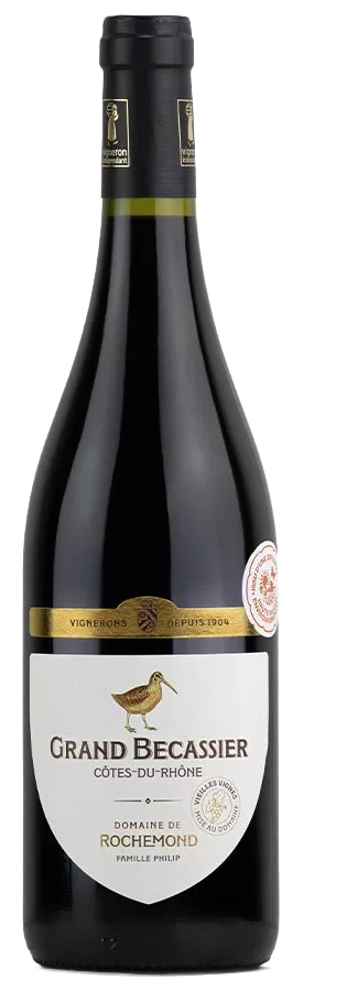 Grand Bécassier : vin rouge boisé Côte-Rhône