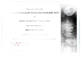 Zeller Kreuzlay Riesling Auslese 2009