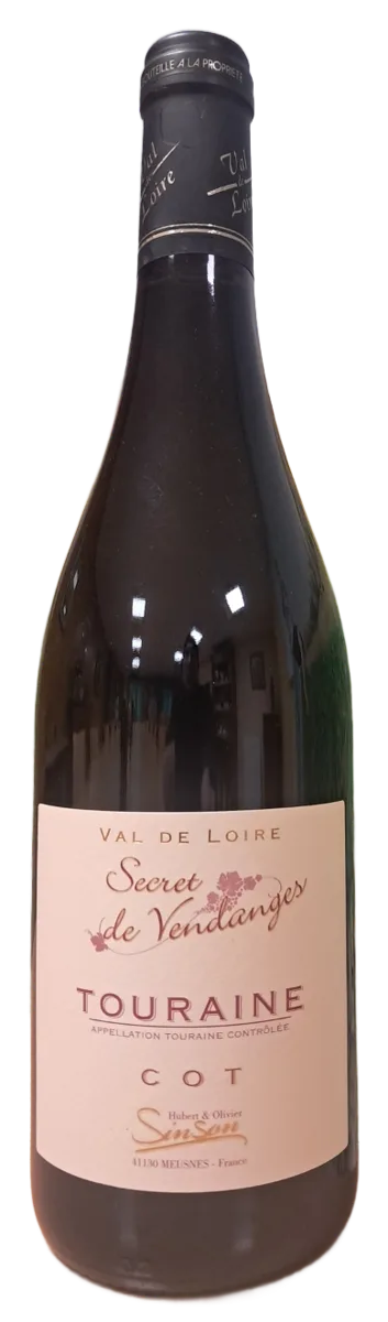 AOC Touraine Rouge Côt ou Malbec 2023 "Secret de Vendanges"