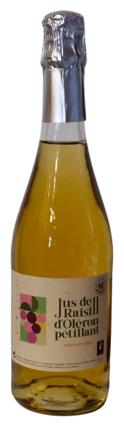 Jus de raisin blanc pétillant