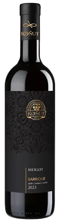 Merlot BARRIQUE - výběr z bobulí 2023 suché